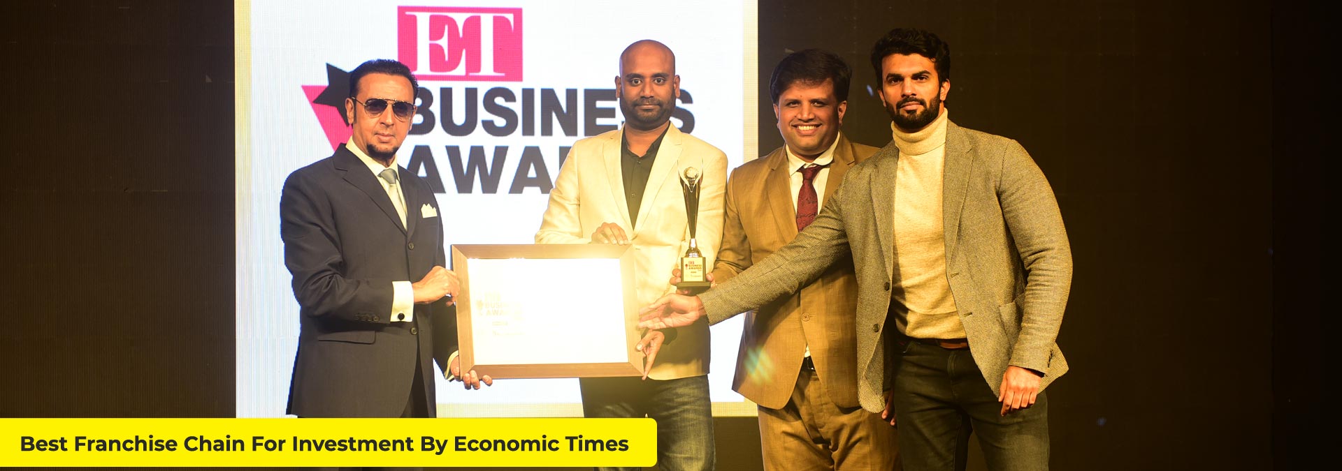 Economic times_award_2021, Cafe Durga, Coffee shop franchisee, best coffe shop, award winning franchise model