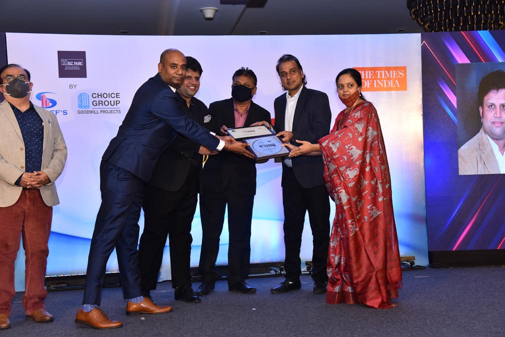 Times of India Best Entrepreneur Award 2020