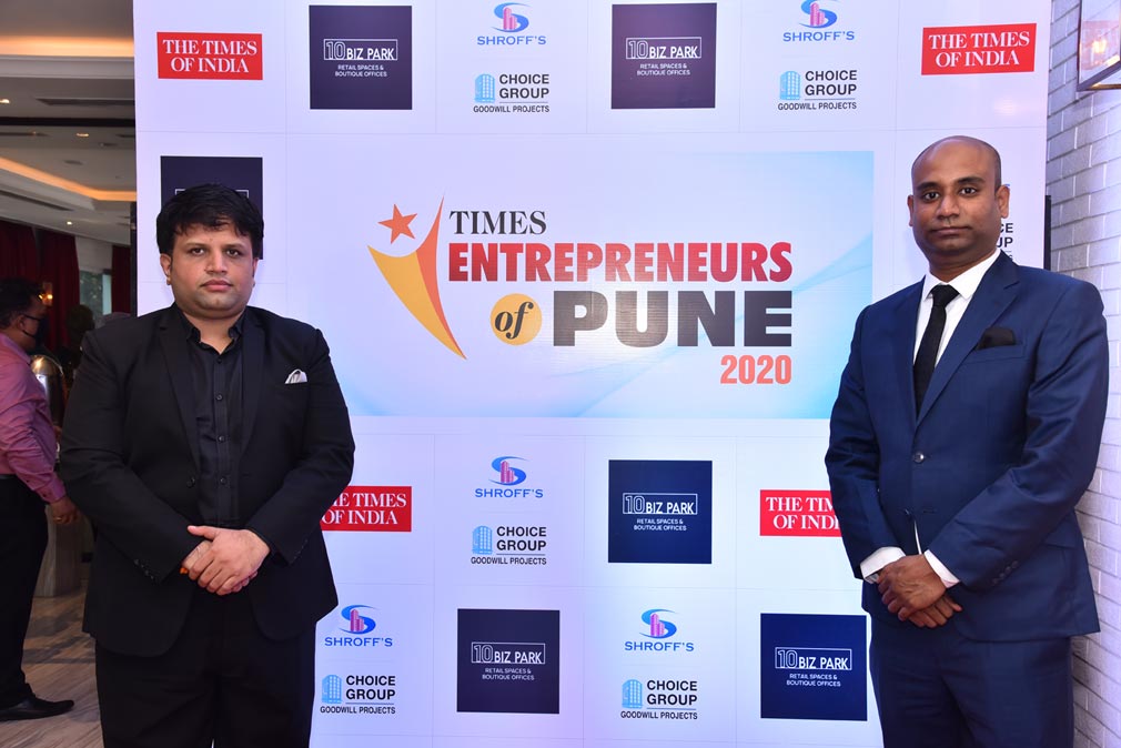 Times of India Best Entrepreneur Award 2020